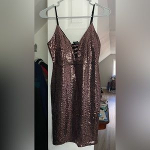 Beautiful rose gold dress